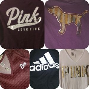 Lot of 5 NWT SM 4PINK AND 1 ADIDAS